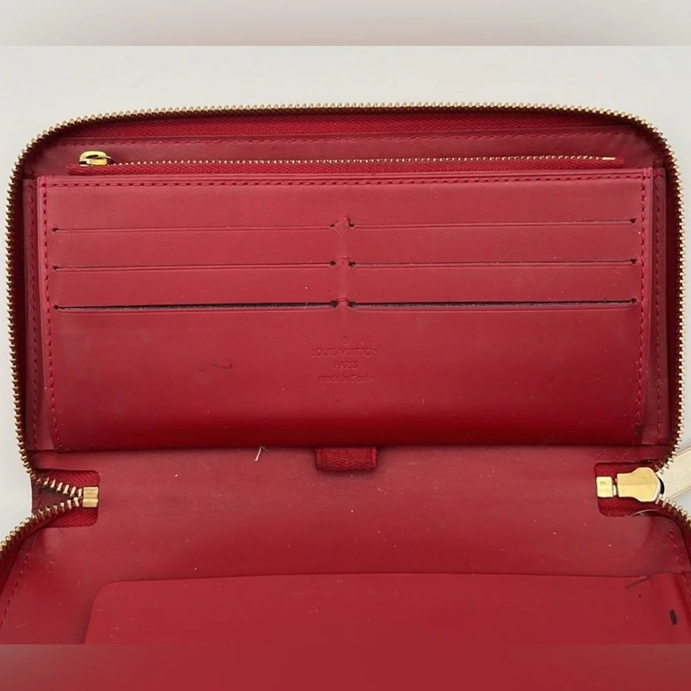 Louis Vuitton Monogram Big red vernis zipper wallet - Picture 4 of 9